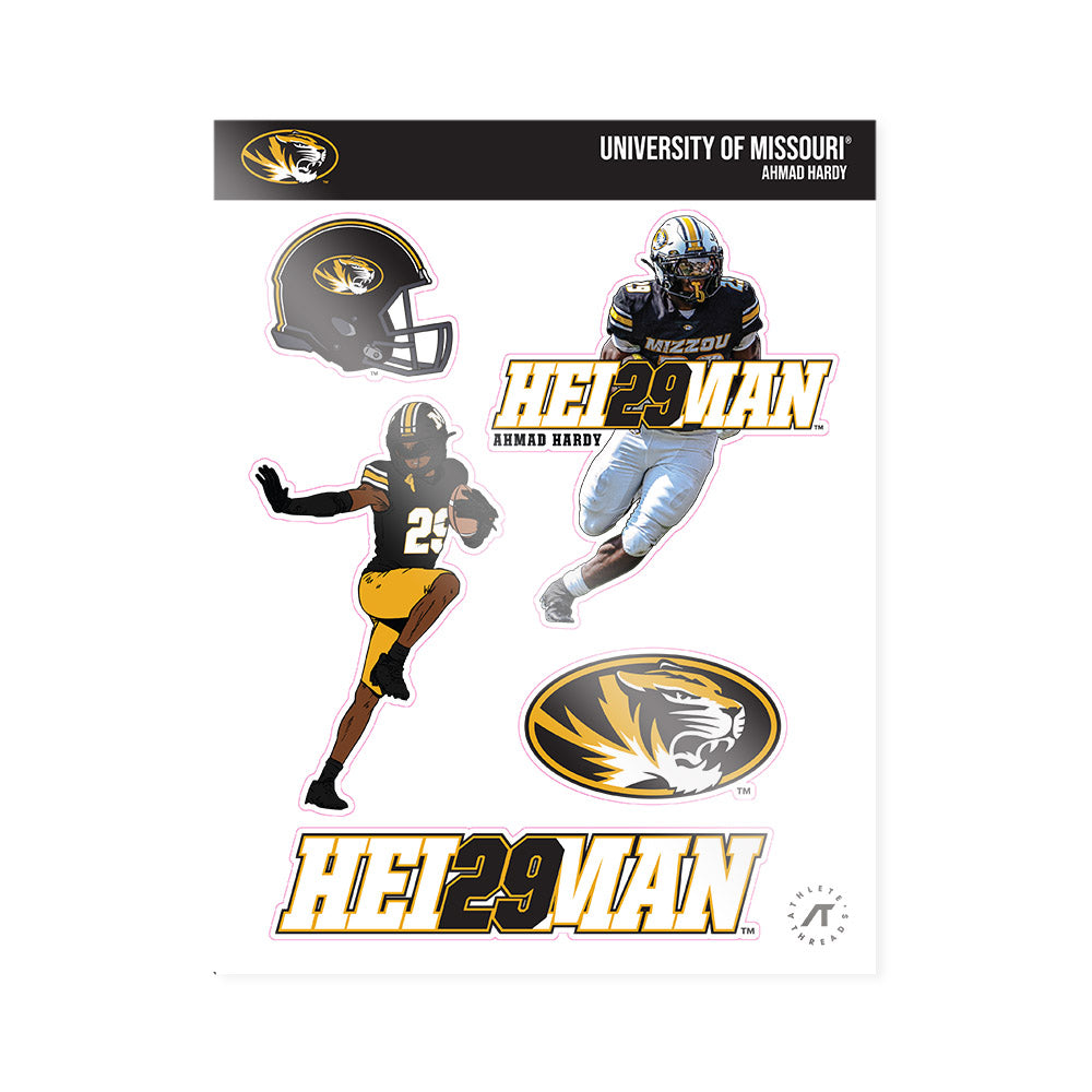 Missouri - NCAA Football : Ahmad Hardy - Heisman Sticker Sheet-0