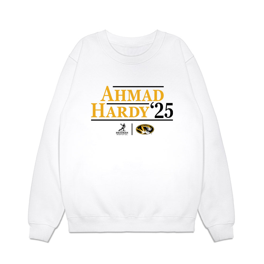 Missouri - NCAA Football : Ahmad Hardy - Heisman Campaign Premium Crewneck Sweatshirt-0