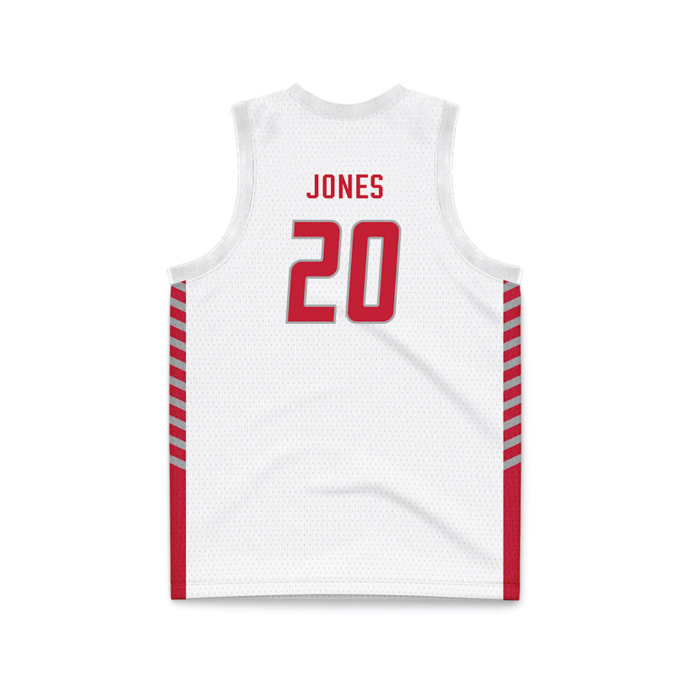 New Mexico - NCAA Women's Basketball : Tyler Jones - White Basketball Jersey-1