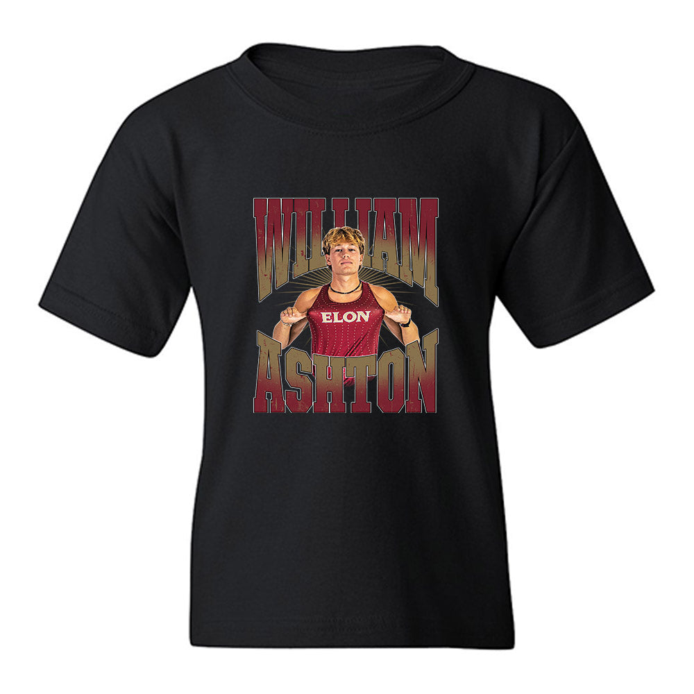 Elon - NCAA Men's Cross Country : William Ashton - Collage Youth T-Shirt-0