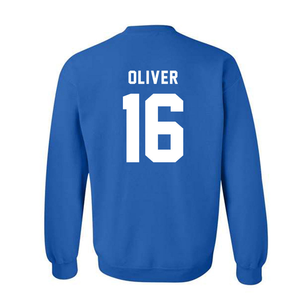 Buffalo - NCAA Football : Caleb Oliver - Buffalo vs Everybody Crewneck Sweatshirt-1