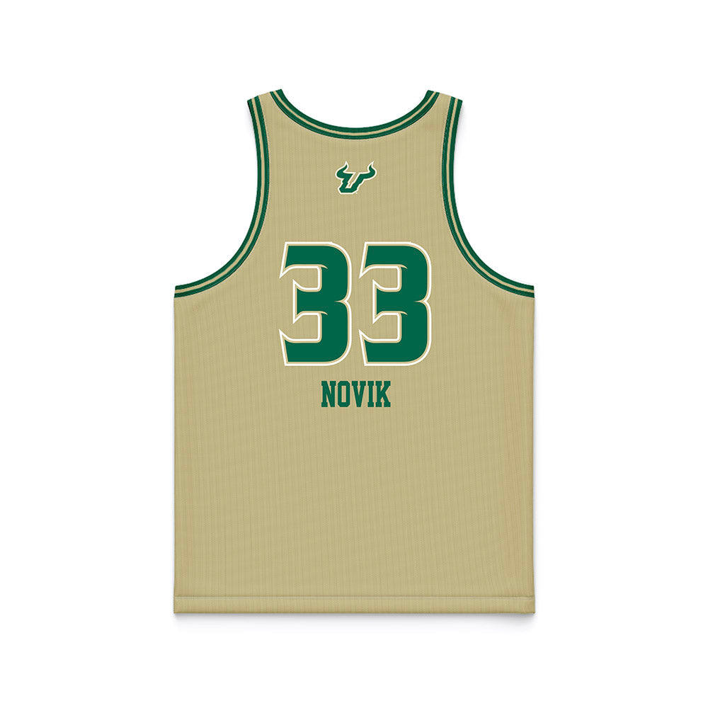 USF - NCAA Women's Basketball : Katsiaryna Novik - Gold Basketball Jersey-1