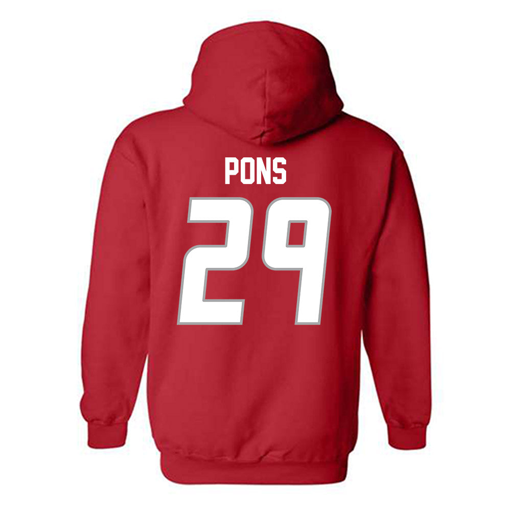 New Mexico - NCAA Men's Basketball : Timeo Pons - Classic Shersey Hooded Sweatshirt-1