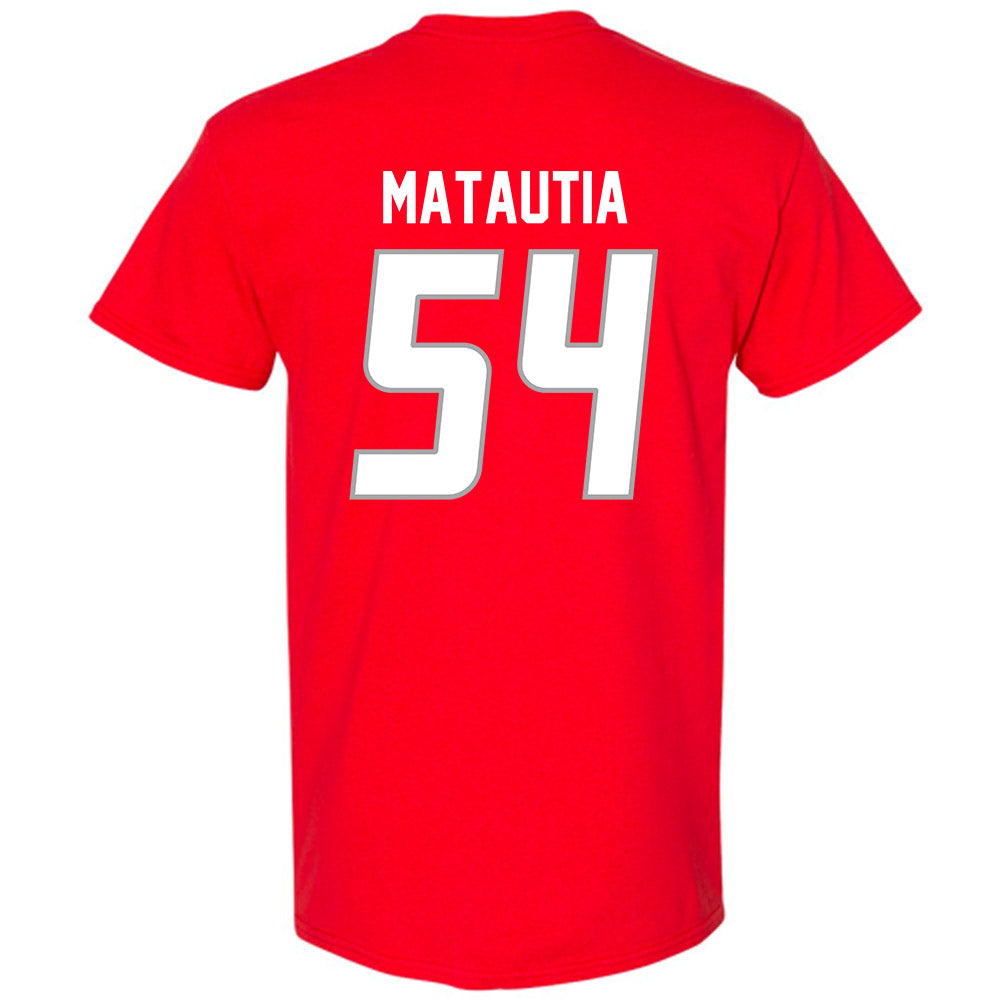 New Mexico - NCAA Football : Jojo Matautia - Classic Shersey T-Shirt-1