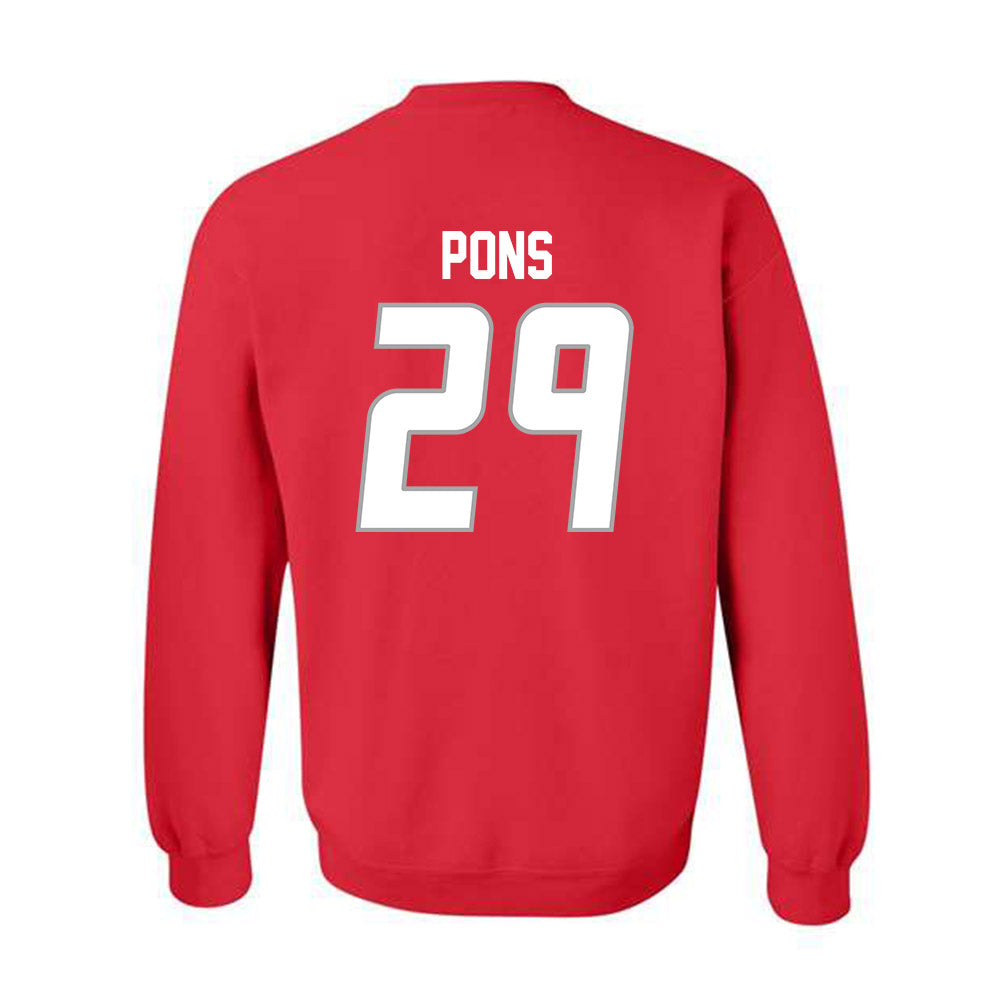 New Mexico - NCAA Men's Basketball : Timeo Pons - Classic Shersey Crewneck Sweatshirt-1