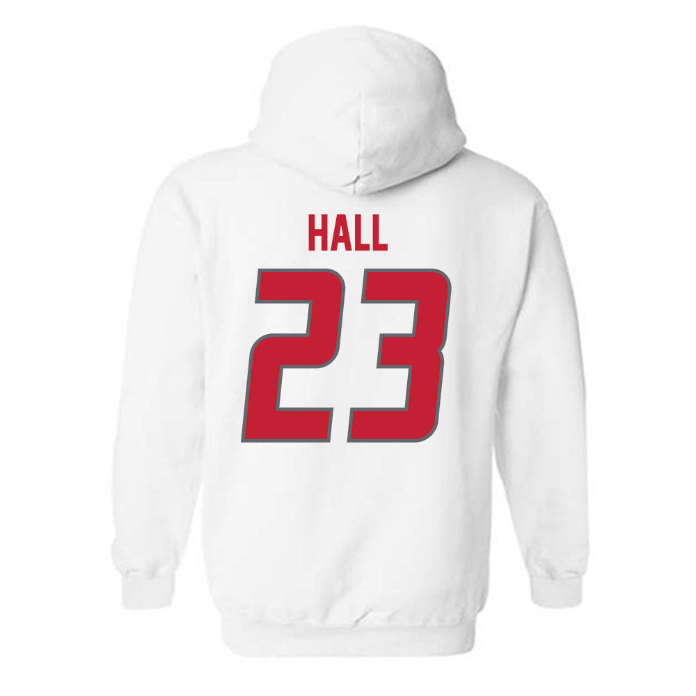 New Mexico - NCAA Men's Basketball : Jake Hall - Classic Shersey Hooded Sweatshirt-1