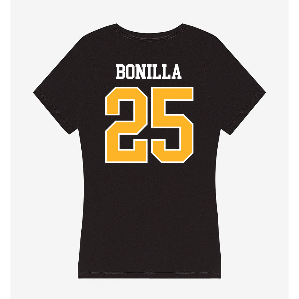 MCLA - NCAA Men's Soccer : Mario Bonilla - Women's V-Neck T-Shirt-1