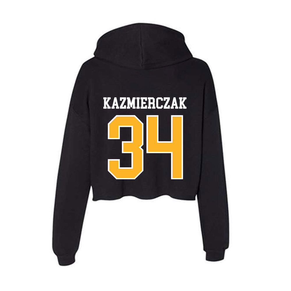 MCLA - NCAA Men's Basketball : Nicholas Kazmierczak - Women's Crop Fleece Hoodie-1