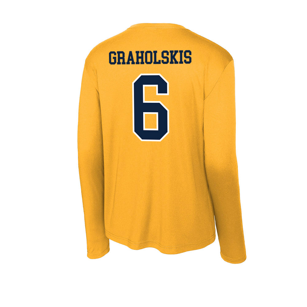 MCLA - NCAA Men's Ice Hockey : Krisjanis Graholskis - Activewear Long Sleeve T-Shirt-1
