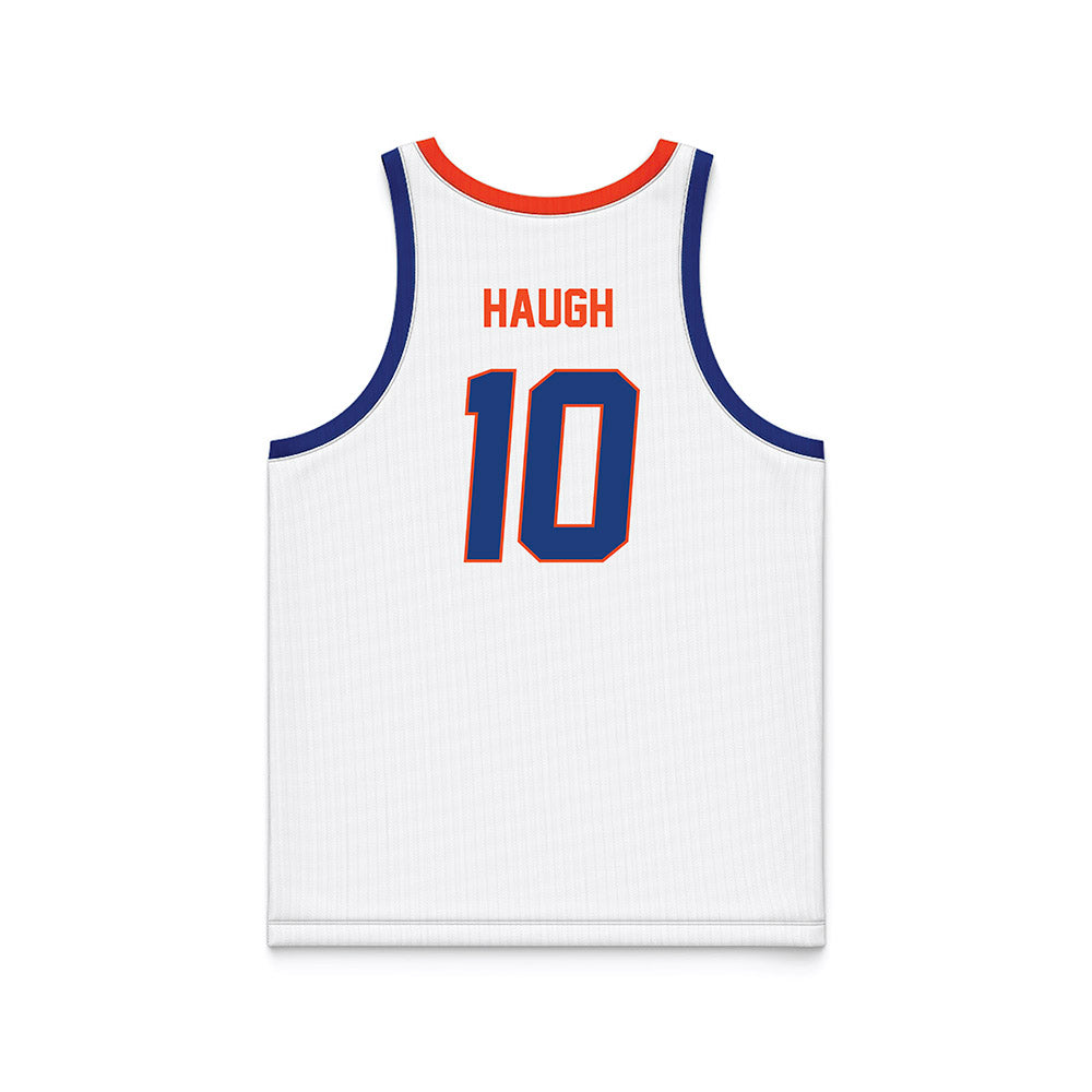 Florida - NCAA Men's Basketball : Thomas Haugh - White Basketball Jersey-1