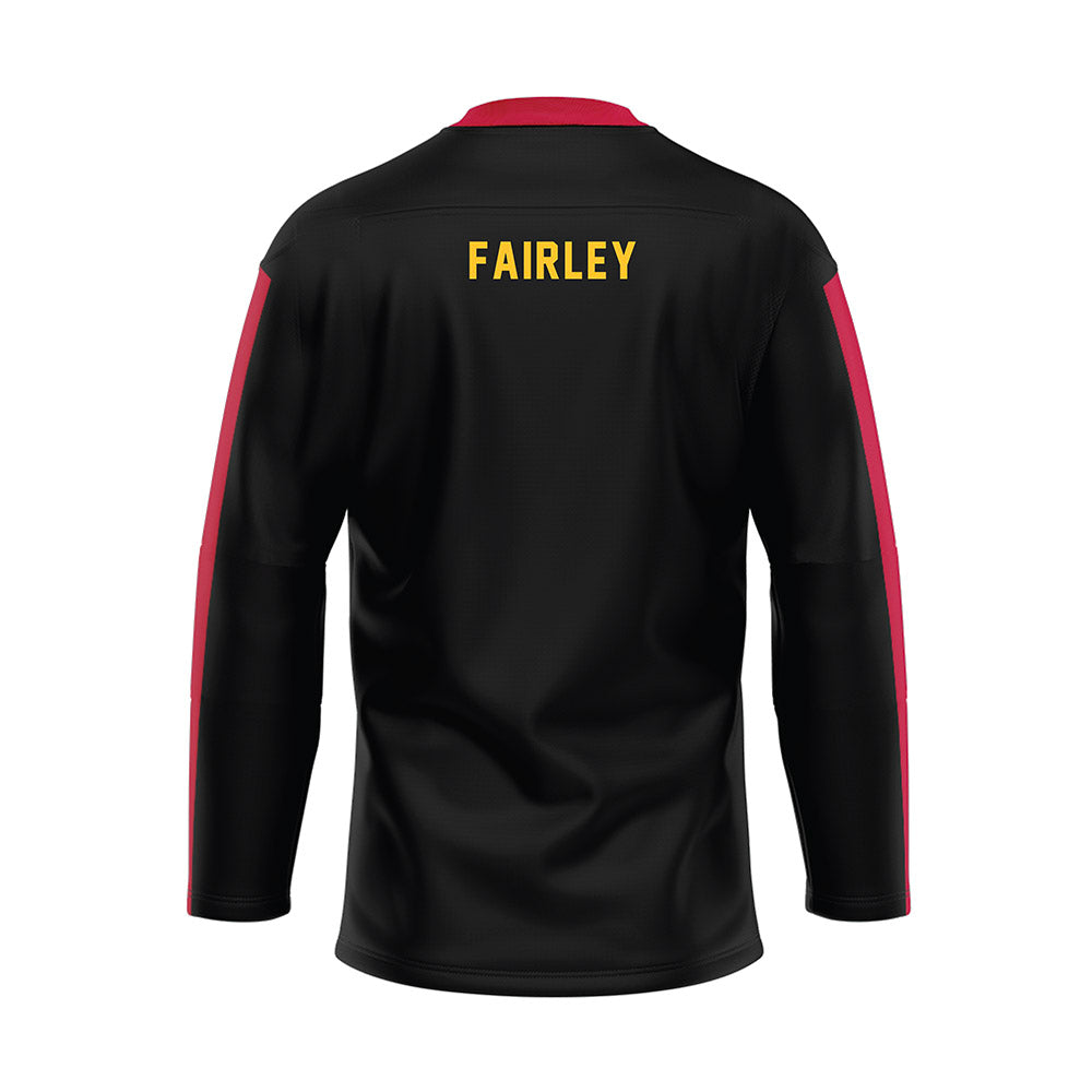 Ferris State - STUNT : Amaya Fairley - Black Hockey Jersey-1