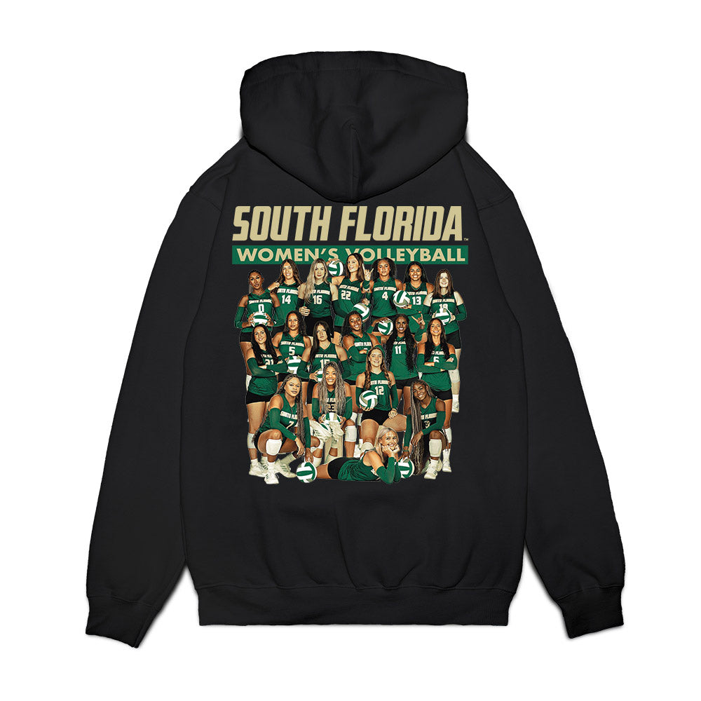 USF - NCAA Women's Volleyball : - Premium Hooded Sweatshirt-1