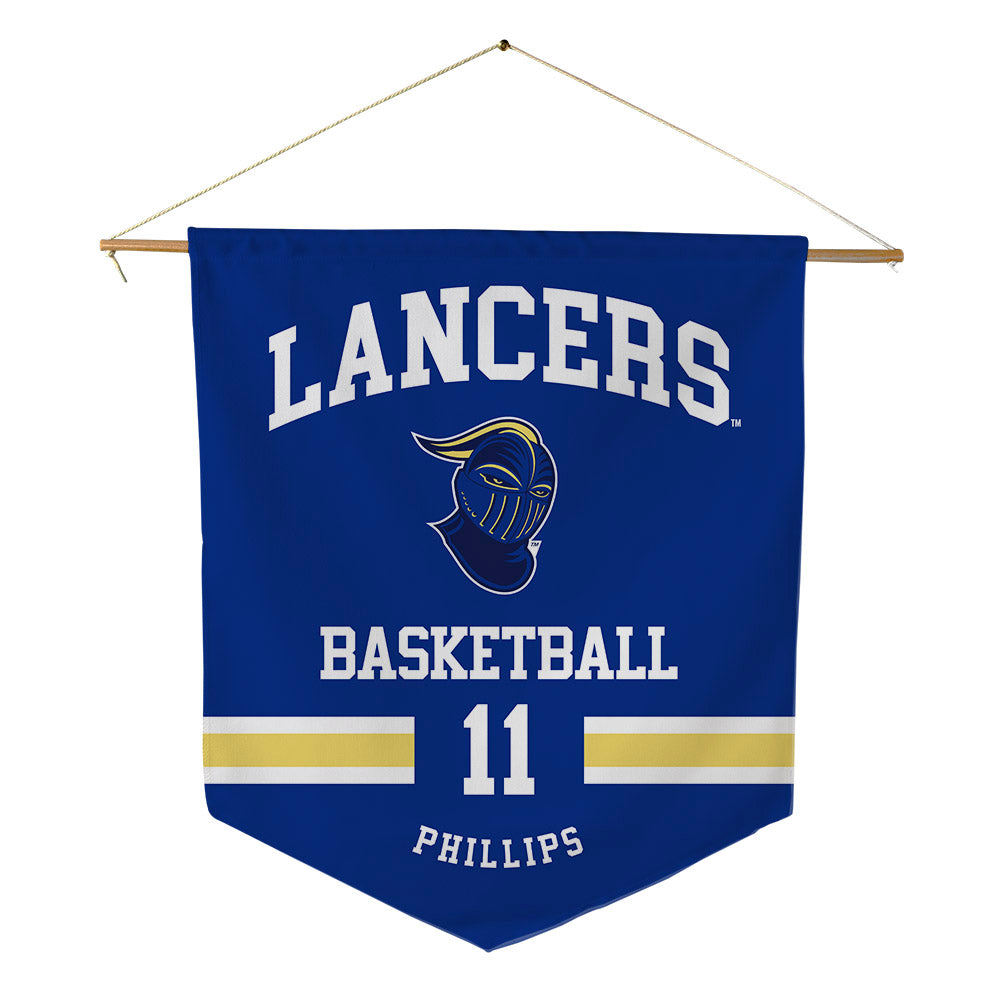 Worcester State - NCAA Men's Basketball : DaShaun Phillips - Pennant - 18" x 21"-0