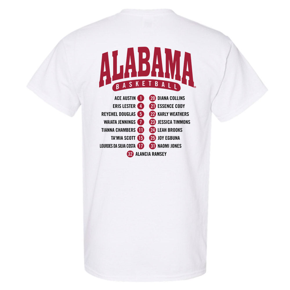Alabama - NCAA Women's Basketball : - Roster List T-Shirt-1