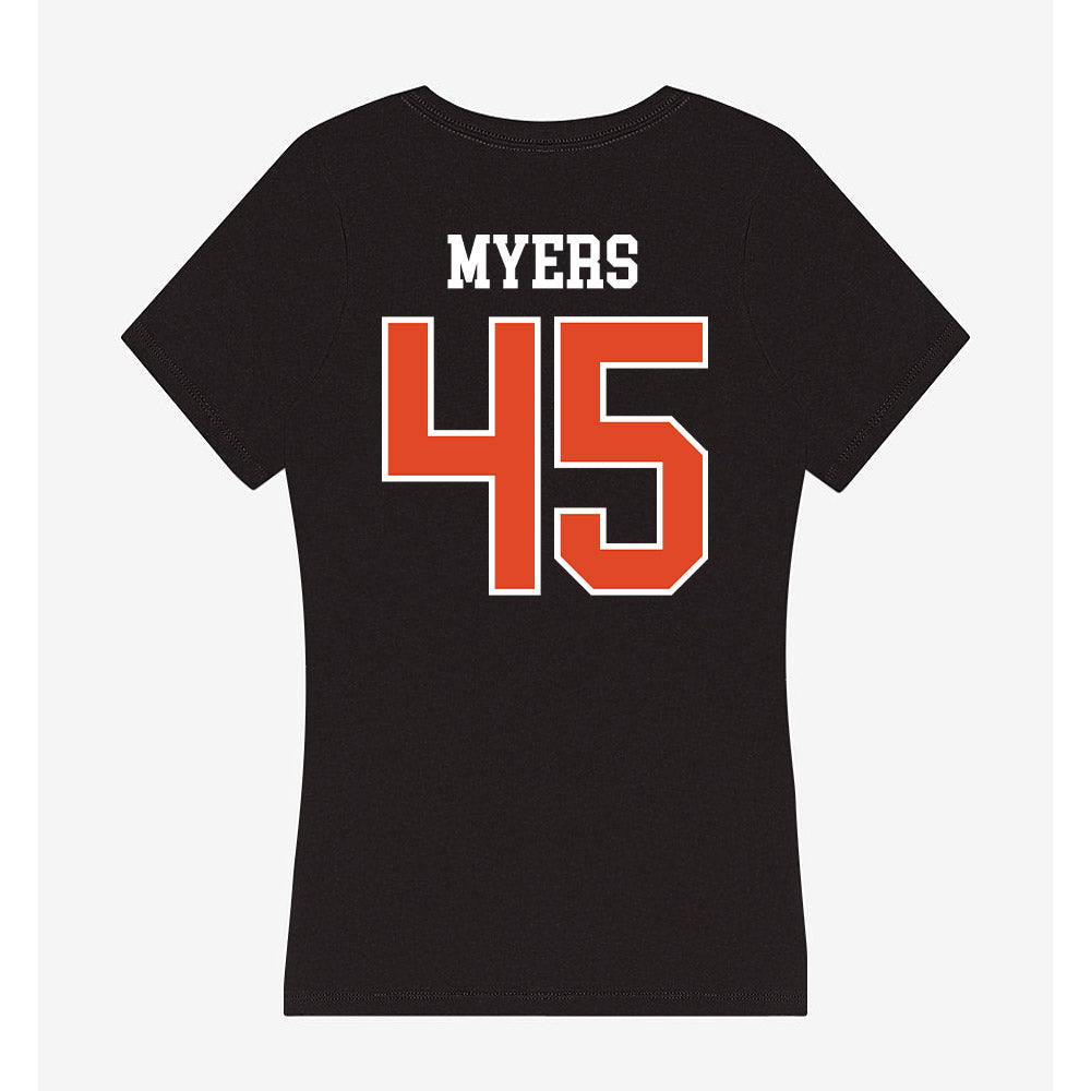 Oregon State - NCAA Football : Jesse Myers - Women's V-Neck T-Shirt-1