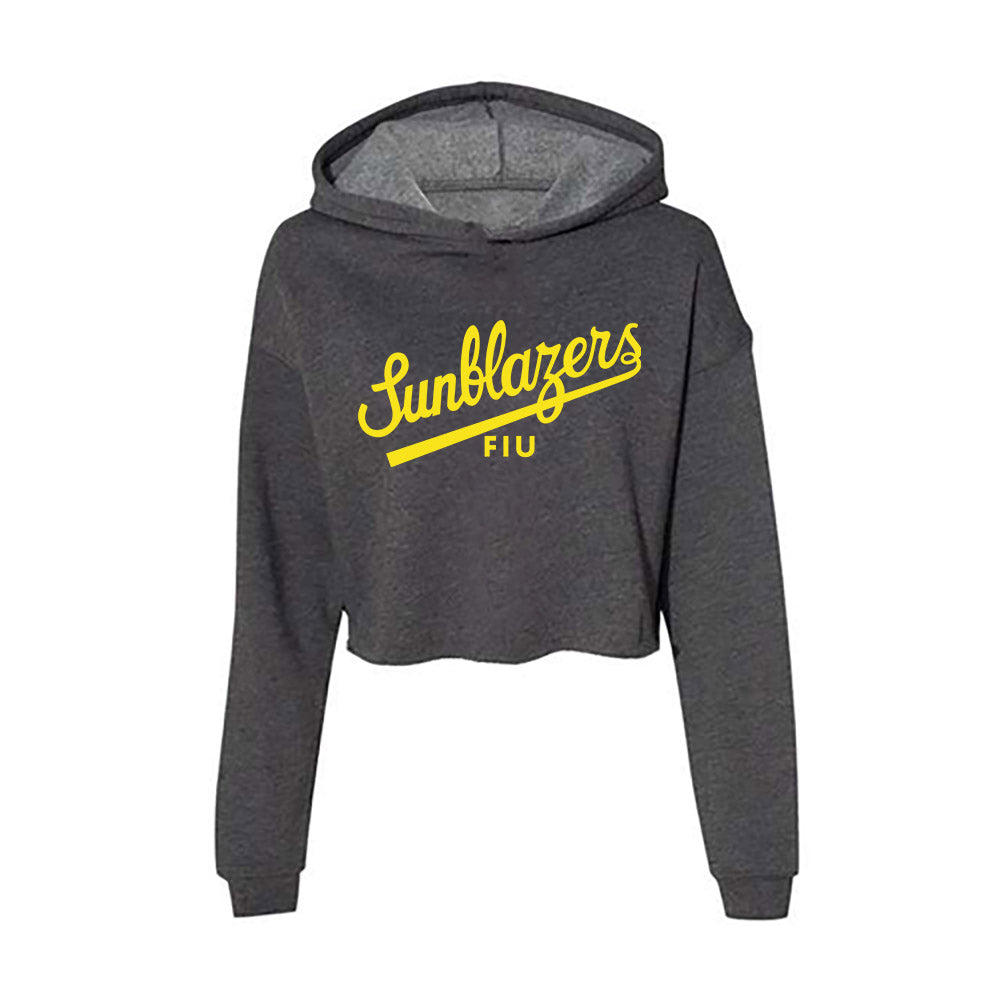 FIU - NCAA Football : Sunblazers v3 Women's Crop Fleece Hoodie-0