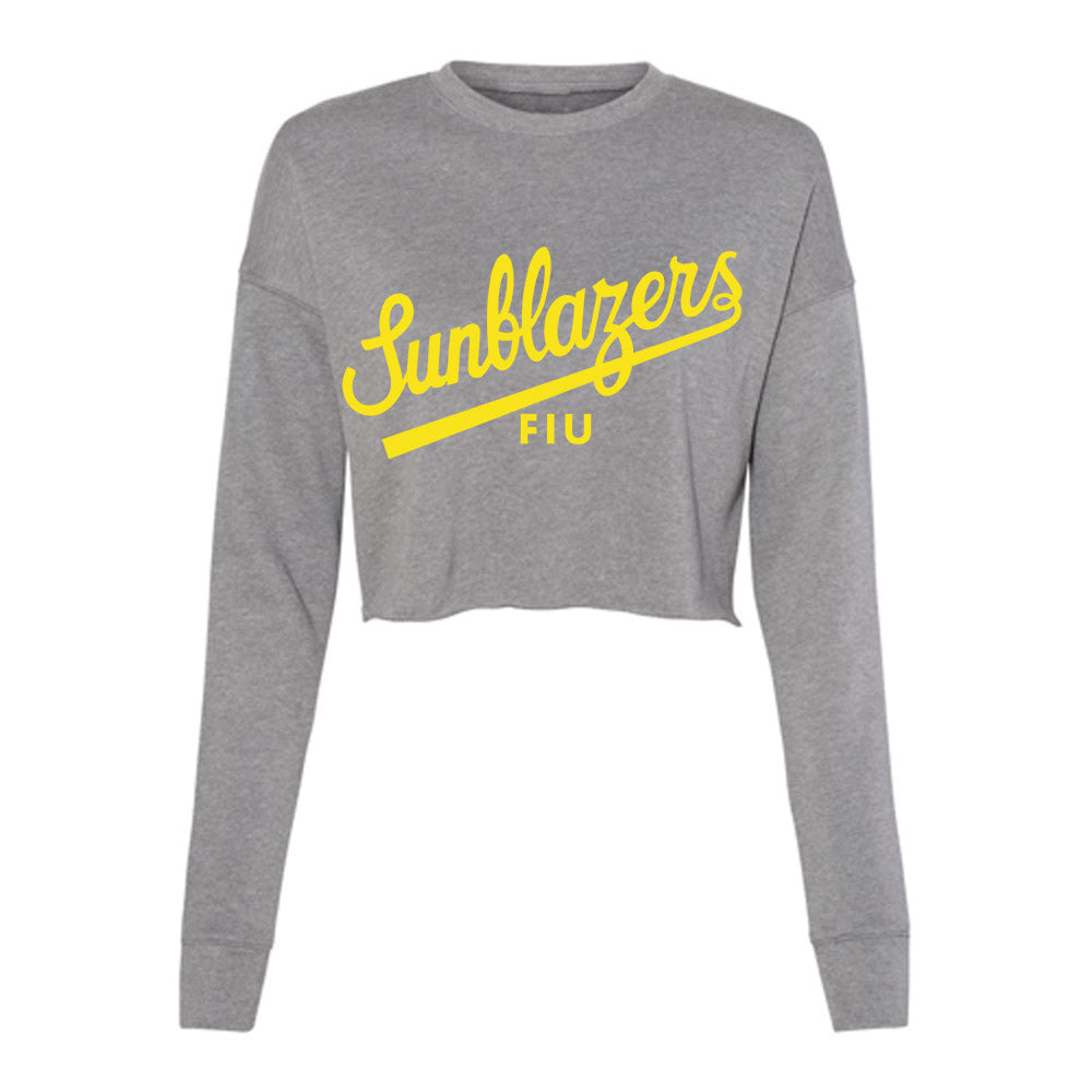 FIU - NCAA Football : Sunblazers v3 Women's Cropped Crew Fleece-0
