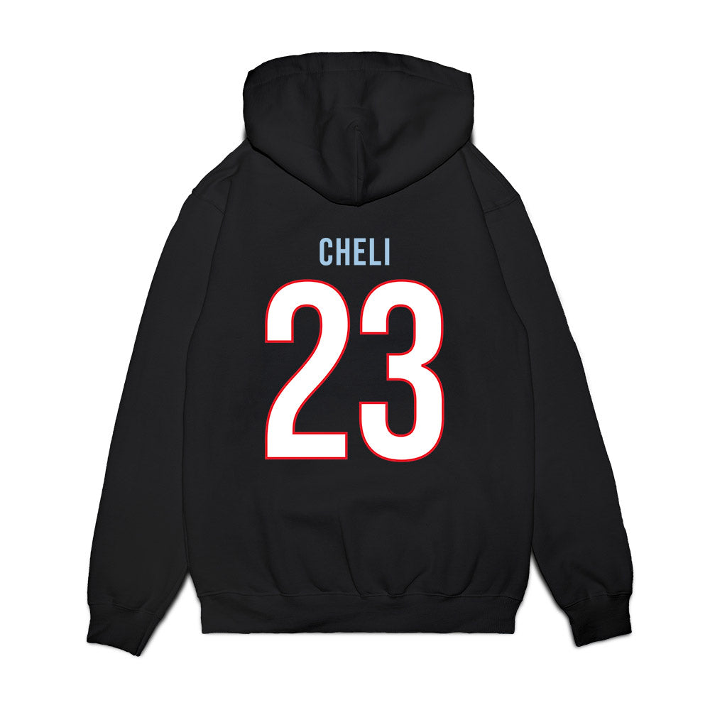 UConn - NCAA Women's Basketball : Morgan Cheli - Vintage Shersey Premium Hooded Sweatshirt-1
