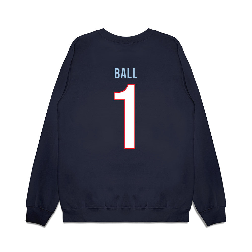 UConn - NCAA Men's Basketball : Solo Ball - Vintage Shersey Premium Crewneck Sweatshirt-1