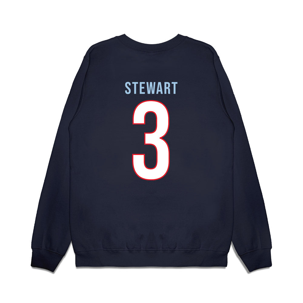 UConn - NCAA Men's Basketball : Jaylin Stewart - Vintage Shersey Premium Crewneck Sweatshirt-1