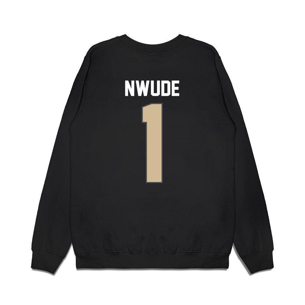 Wake Forest - NCAA Women's Basketball : Adora Nwude - Vintage Basketball Premium Crewneck Sweatshirt-1