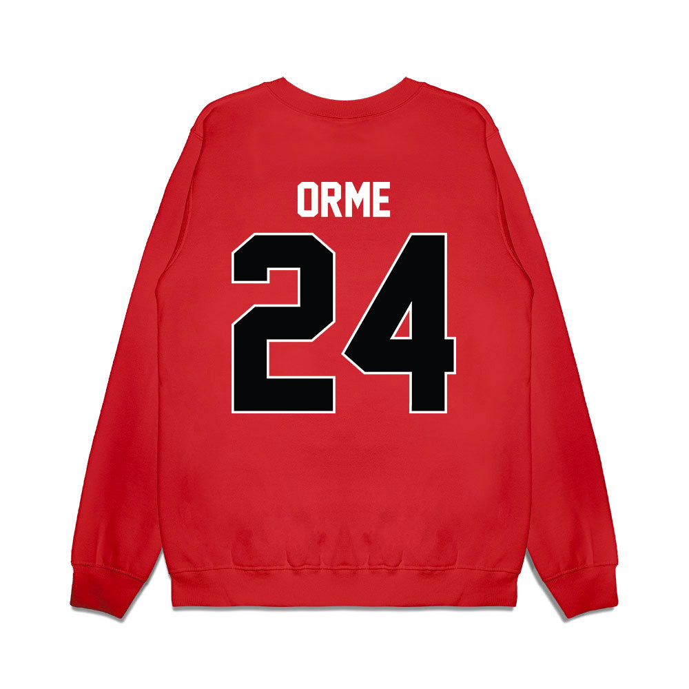 Nebraska - NCAA Men's Basketball : Sam Orme - Vintage Basketball Premium Crewneck Sweatshirt-1