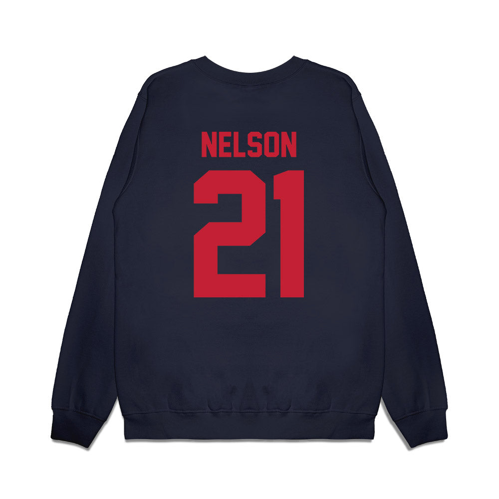 Arizona - NCAA Men's Basketball : Evan Nelson - Sport Shersey Premium Crewneck Sweatshirt-1
