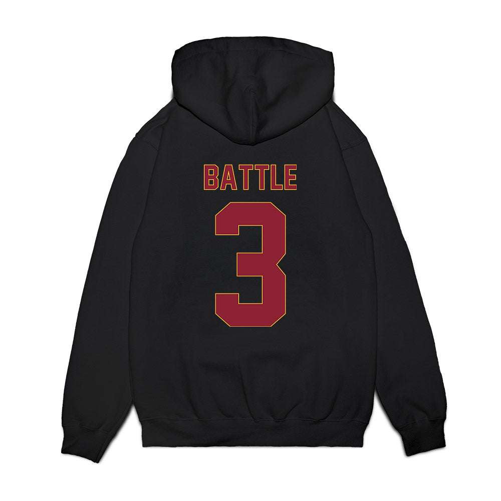 Minnesota - NCAA Women's Basketball : Amaya Battle - Golden Gophers Premium Hooded Sweatshirt-1