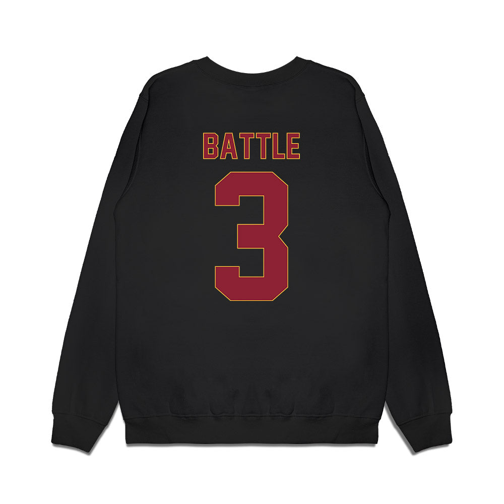 Minnesota - NCAA Women's Basketball : Amaya Battle - Golden Gophers Premium Crewneck Sweatshirt-1