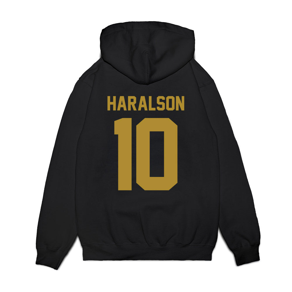 Notre Dame - NCAA Men's Basketball : Jalen Haralson - Vintage Shersey Premium Hooded Sweatshirt-1