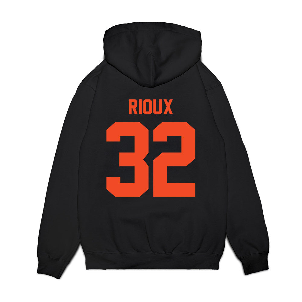 Florida - NCAA Men's Basketball : Olivier Rioux - Vintage Basketball Premium Hooded Sweatshirt-1