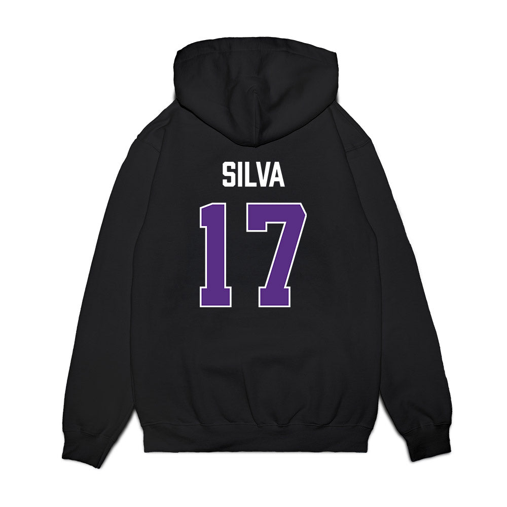 TCU - NCAA Women's Basketball : Clara Silva - Vintage Basketball Premium Hooded Sweatshirt-1