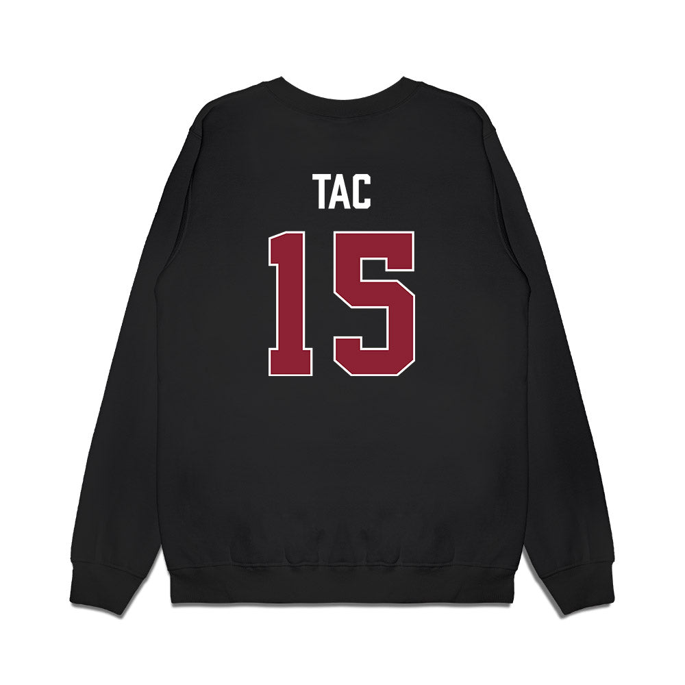 South Carolina - NCAA Women's Basketball : Adhel Tac - Gamecocks Shersey Premium Crewneck Sweatshirt-1