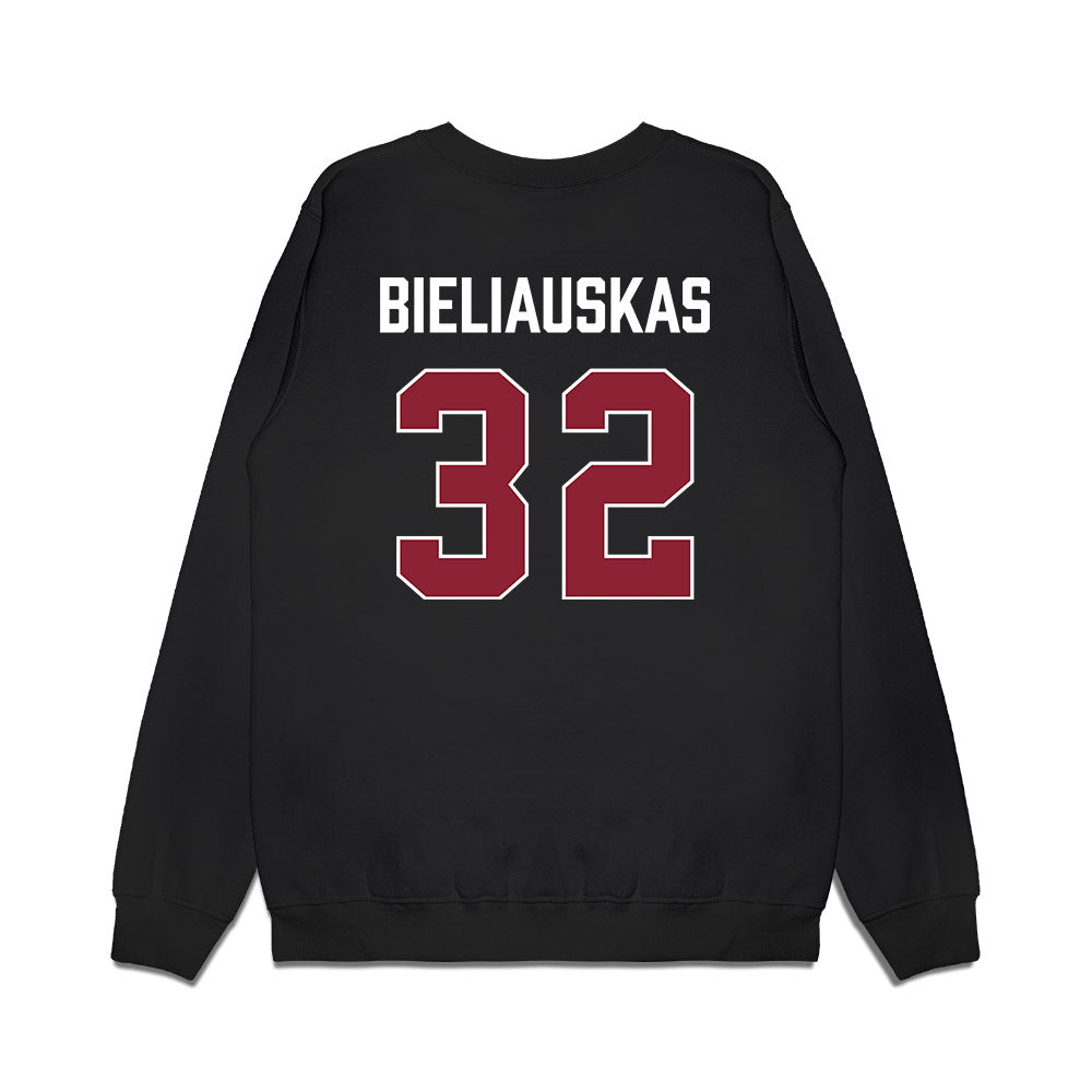 South Carolina - NCAA Men's Basketball : Aleksas Bieliauskas - Gamecocks Shersey Premium Crewneck Sweatshirt-1