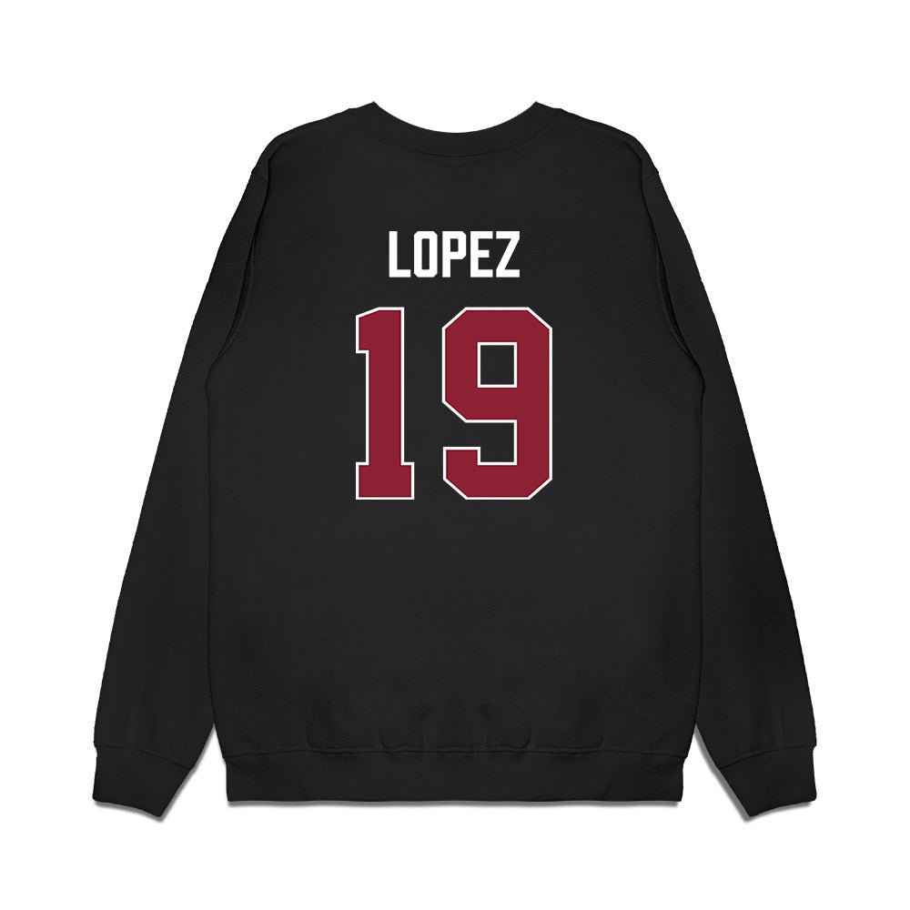 South Carolina - NCAA Men's Basketball : Hugo Lopez - Gamecocks Shersey Premium Crewneck Sweatshirt-1