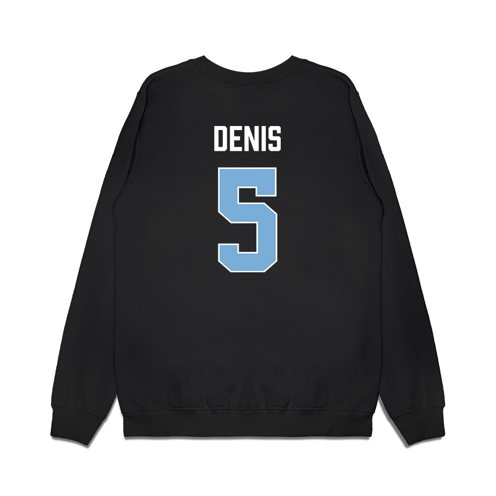 UNC - NCAA Men's Basketball : Isaiah Denis - Vintage Shersey Premium Crewneck Sweatshirt-1