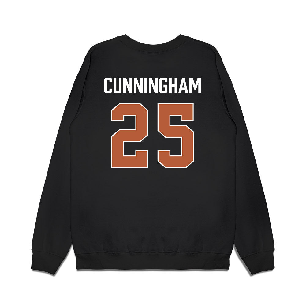 Texas - NCAA Women's Basketball : Breya Cunningham - Vintage Basketball Premium Crewneck Sweatshirt-1