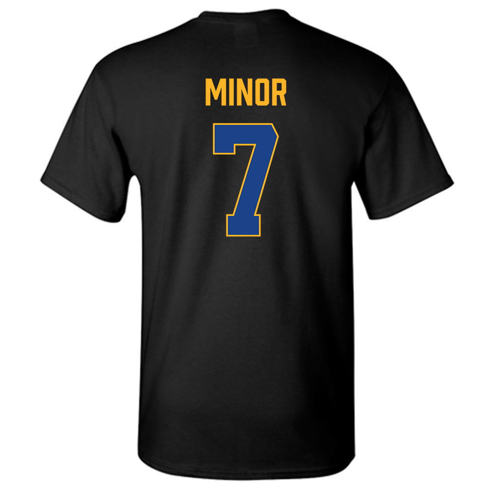 Pittsburgh - NCAA Men's Basketball : Damarco Minor - Vintage Shersey T-Shirt-1