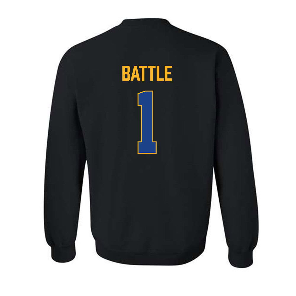 Pittsburgh - NCAA Women's Basketball : Aaryn Battle - Vintage Shersey Crewneck Sweatshirt-1