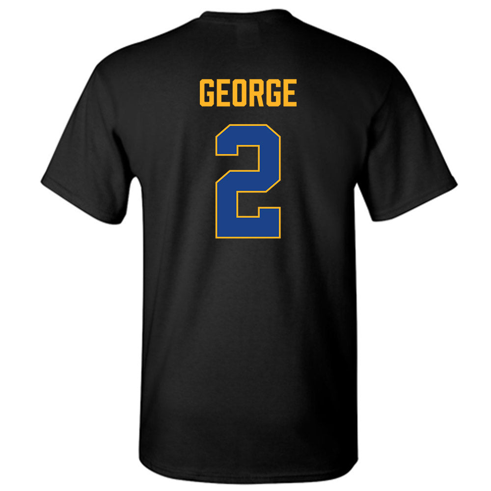Pittsburgh - NCAA Men's Basketball : Naithan George - Vintage Shersey T-Shirt-1