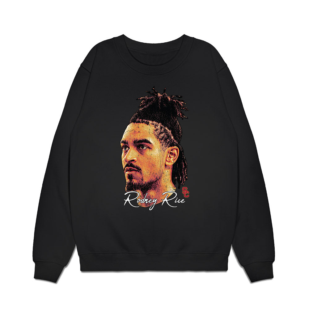 USC - NCAA Men's Basketball : Rodney Rice - Game Face Premium Crewneck Sweatshirt-0