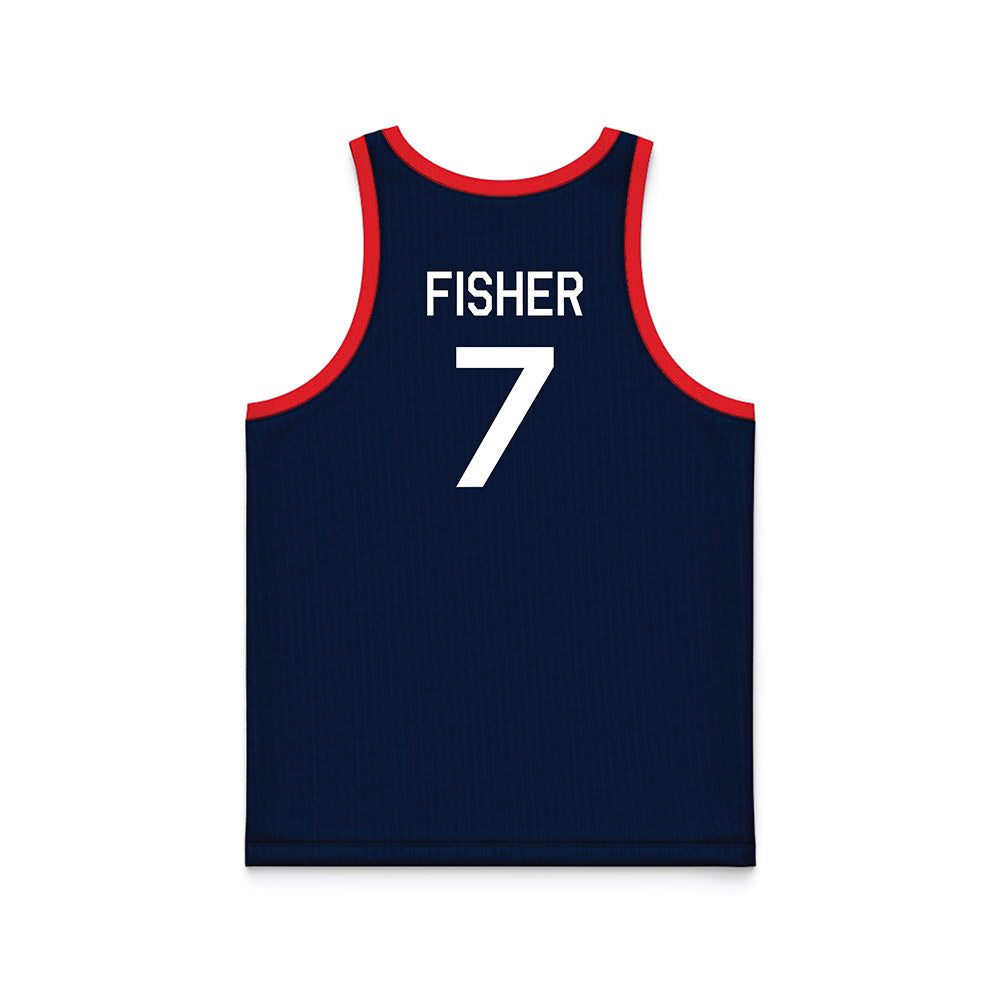 UConn - NCAA Women's Basketball : Kelis Fisher - Hardwood Reissue Basketball Jersey-1