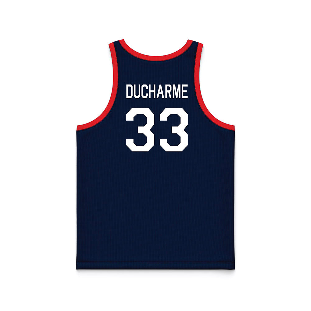 UConn - NCAA Women's Basketball : Caroline Ducharme - Hardwood Reissue Basketball Jersey-1