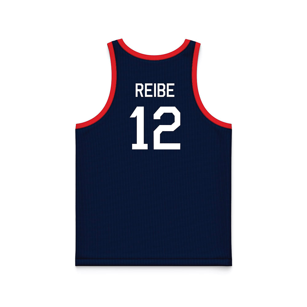 UConn - NCAA Men's Basketball : Eric Reibe - Hardwood Reissue Basketball Jersey-1