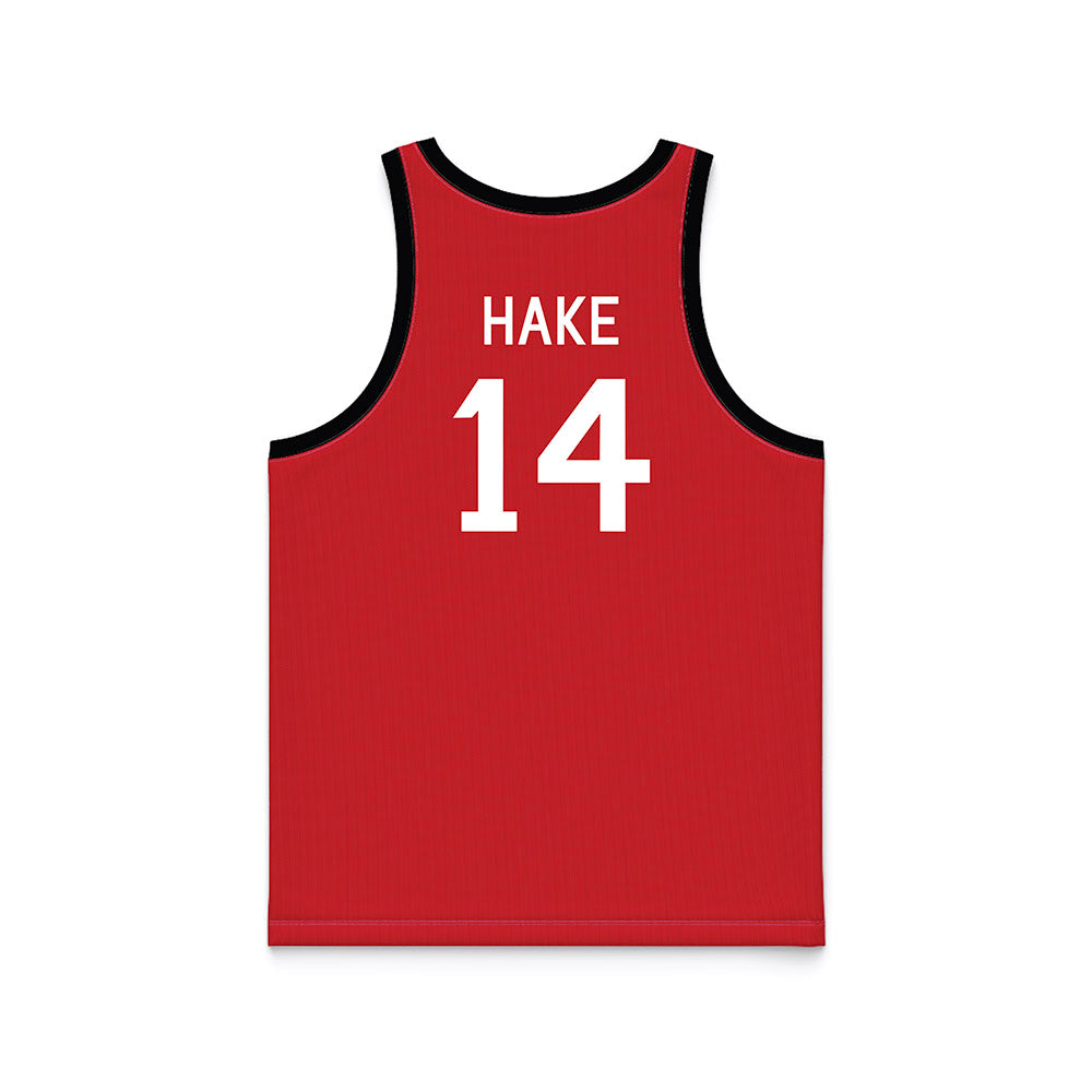 Nebraska - NCAA Women's Basketball : Callin Hake - Hardwood Reissue Basketball Jersey-1