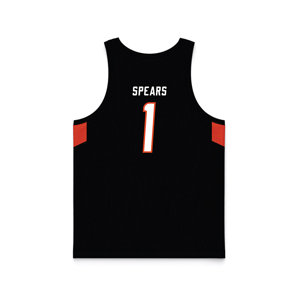 UTSA - NCAA Men's Basketball : Amir Spears - Black Basketball Jersey-1