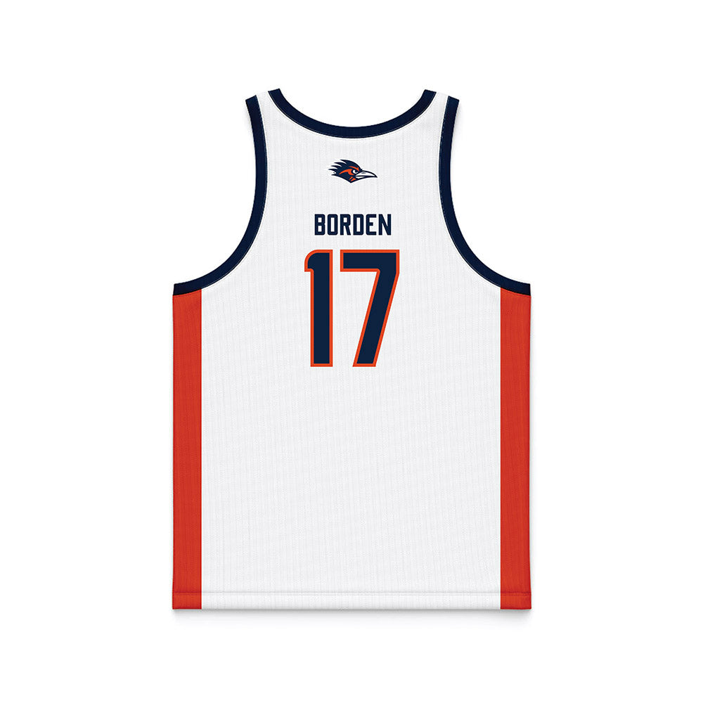 UTSA - NCAA Men's Basketball : Stanley Borden - White Basketball Jersey-1