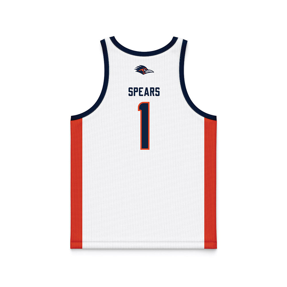 UTSA - NCAA Men's Basketball : Amir Spears - White Basketball Jersey-1
