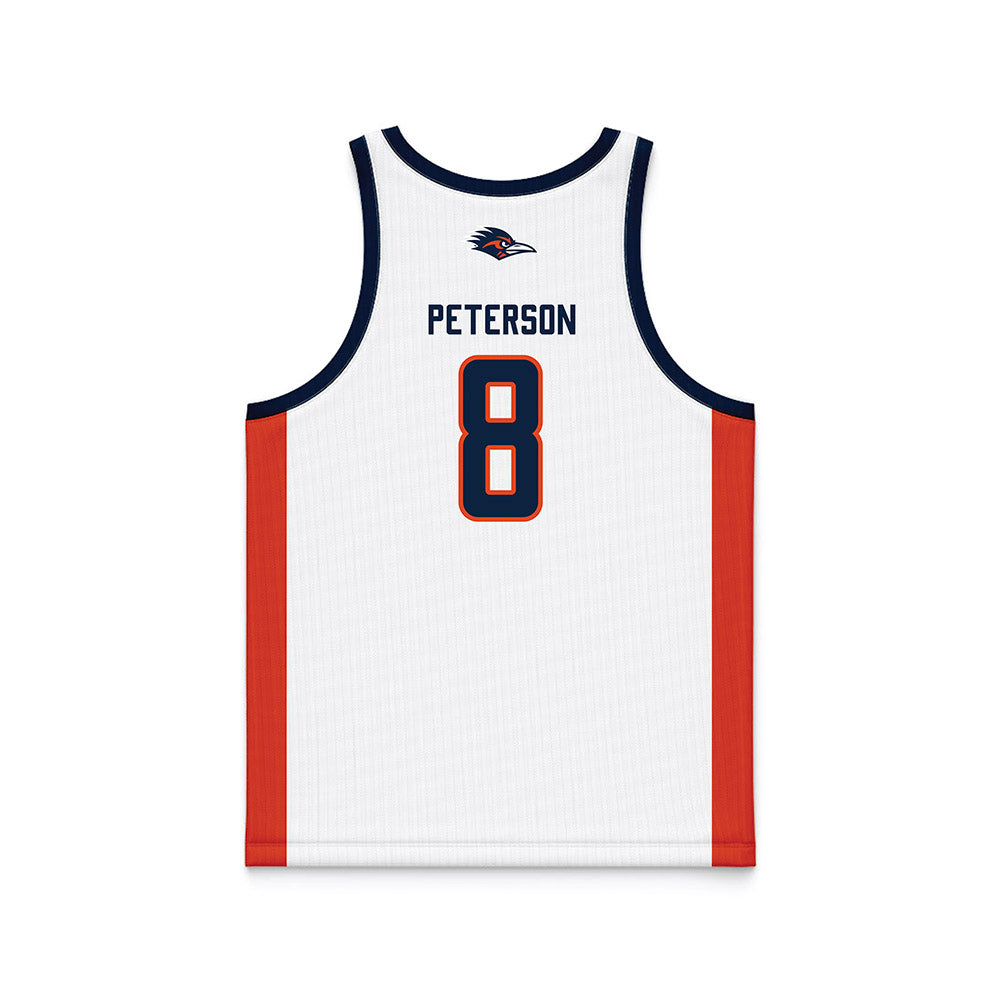 UTSA - NCAA Men's Basketball : Jayson Peterson - White Basketball Jersey-1
