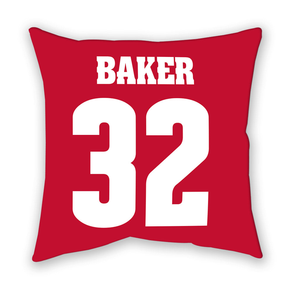 Wisconsin - NCAA Women's Ice Hockey : Chloe Baker - Pillow-1